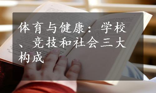 体育与健康：学校、竞技和社会三大构成