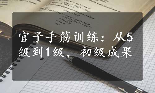 官子手筋训练：从5级到1级，初级成果