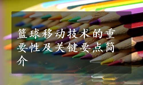 篮球移动技术的重要性及关键要点简介