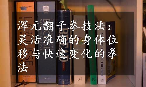 浑元翻子拳技法：灵活准确的身体位移与快速变化的拳法