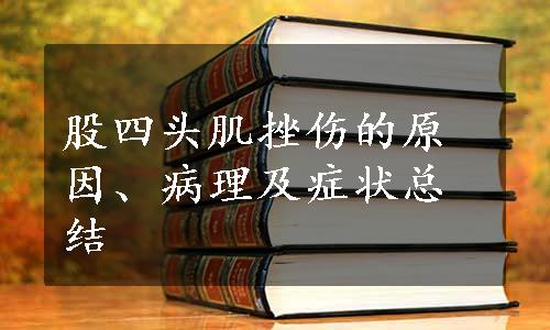 股四头肌挫伤的原因、病理及症状总结