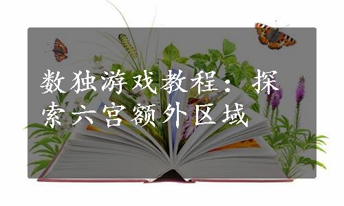 数独游戏教程：探索六宫额外区域