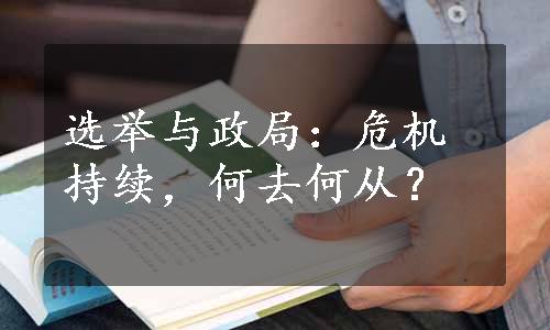 选举与政局：危机持续，何去何从？