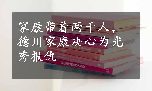 家康带着两千人，德川家康决心为光秀报仇