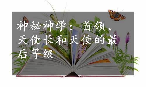 神秘神学：首领、天使长和天使的最后等级