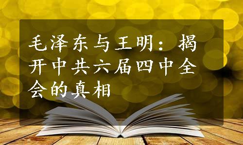 毛泽东与王明：揭开中共六届四中全会的真相