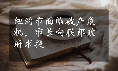 纽约市面临破产危机，市长向联邦政府求援