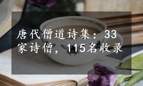 唐代僧道诗集：33家诗僧，115名收录