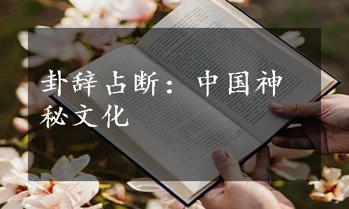 卦辞占断：中国神秘文化