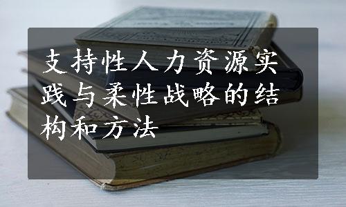 支持性人力资源实践与柔性战略的结构和方法