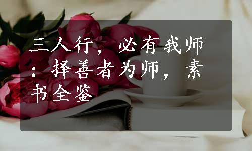 三人行，必有我师：择善者为师，素书全鉴