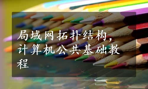 局域网拓扑结构，计算机公共基础教程