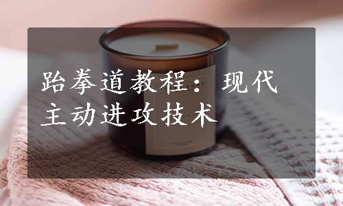 跆拳道教程：现代主动进攻技术