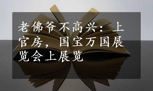 老佛爷不高兴：上官房，国宝万国展览会上展览