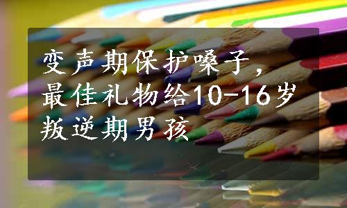 变声期保护嗓子，最佳礼物给10-16岁叛逆期男孩